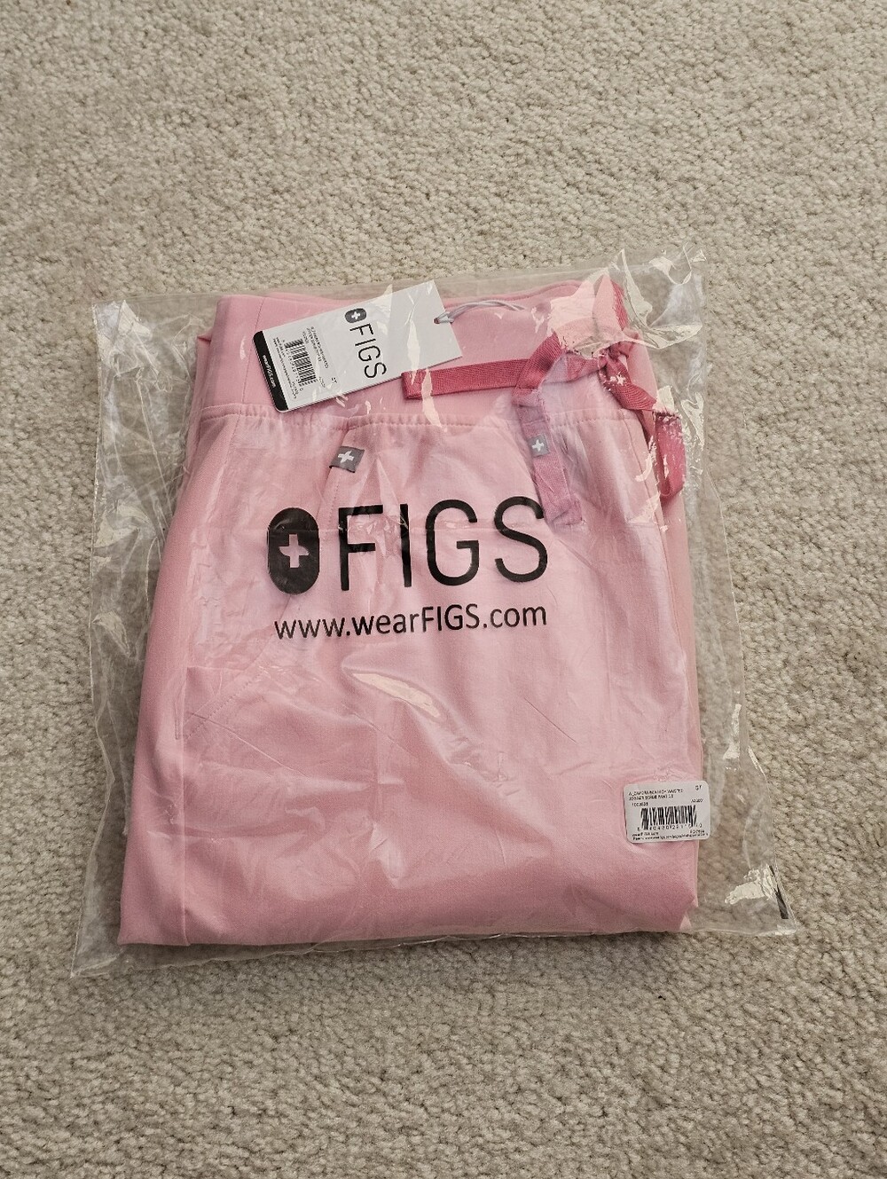 FIGS FIGHT CLUB PINK HIGH WAISTED ZAMORA JOGGER.